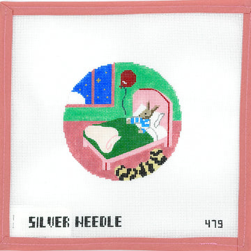 Silver Needle - Bunny in Bed Ornament