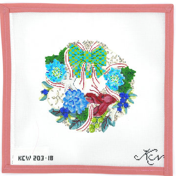 Kelly Clark Needlepoint - Coastal Wreath