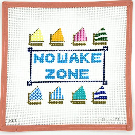 Francis Mary Needlepoint - No Wake Zone