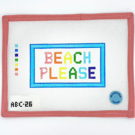 Atlantic Blue Canvas - Beach Please