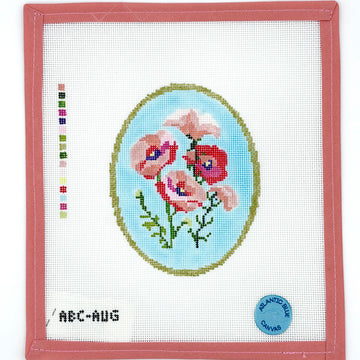 Atlantic Blue Canvas - Birth Flowers: August