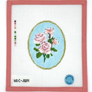 Atlantic Blue Canvas - Birth Flowers: June