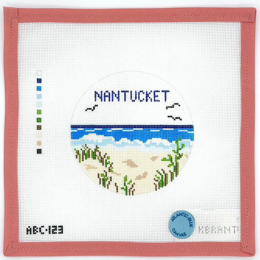 Atlantic Blue Canvas - Nantucket Travel Round
