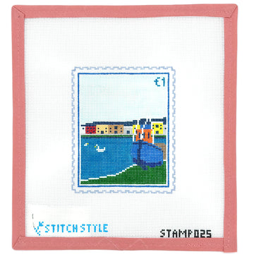 Stitch Style Needlepoint - Galway Travel Stamp