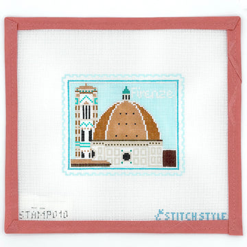 Stitch Style Needlepoint - Firenze Travel Stamp