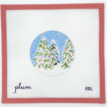 Plum Stitchery - December Trees 22L