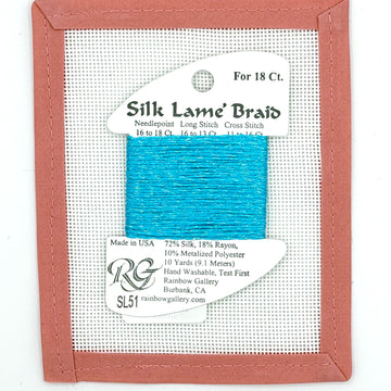 Silk Lame Braid SL51 Turquoise