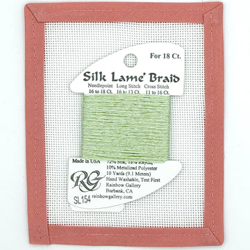 Silk Lame Braid SL154 Misty Green
