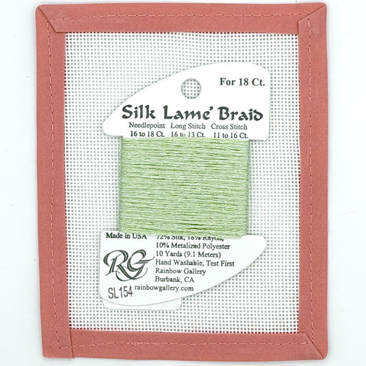 Silk Lame Braid SL154 Misty Green