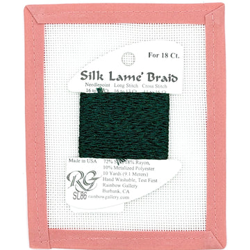 Silk Lame Braid SL86 Deep Forest Green