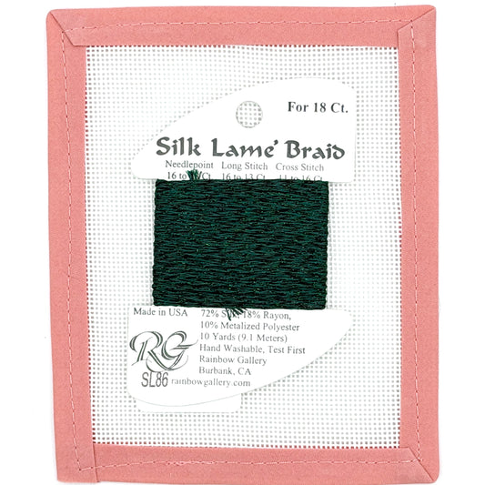 Silk Lame Braid SL86 Deep Forest Green