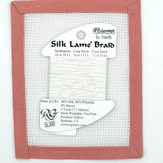 Silk Lame Braid SL300 Glow in the Dark White