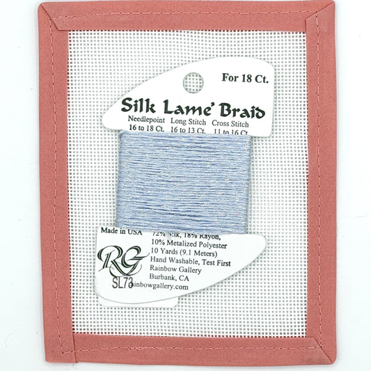 Silk Lame Braid SL73 Lavender Blue