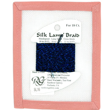 Silk Lame Braid SL16 Navy