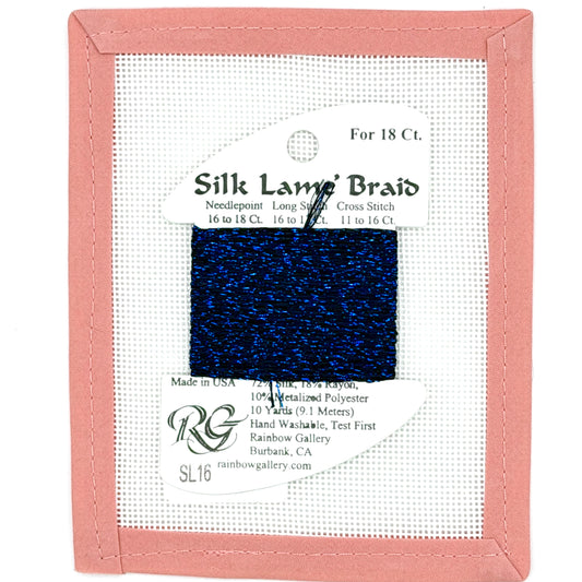 Silk Lame Braid SL16 Navy