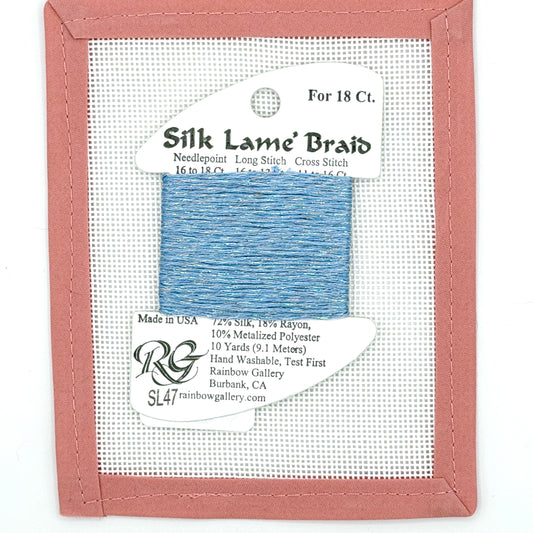 Silk Lame Braid SL47 Lavender Blue