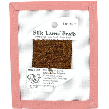 Silk Lame Braid SL209 Ginger Bread