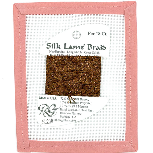 Silk Lame Braid SL209 Ginger Bread