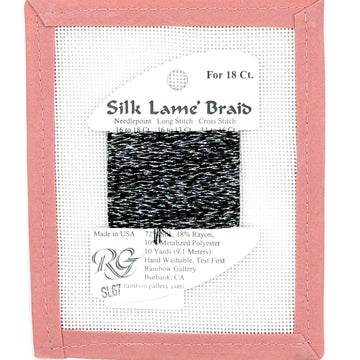 Silk Lame Braid SL67 Antique Silver