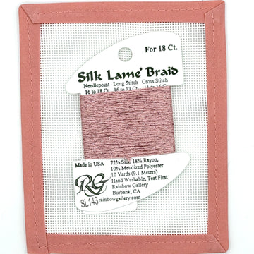 Silk Lame Braid SL143 Cameo Pink