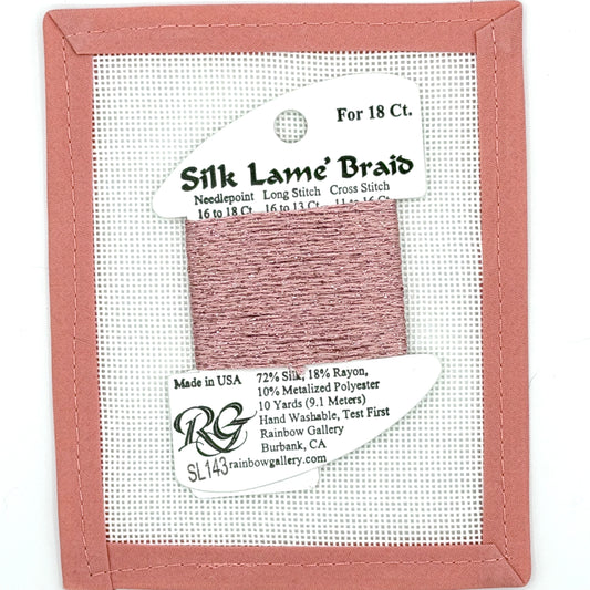 Silk Lame Braid SL143 Cameo Pink