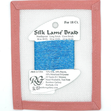 Silk Lame Braid SL151 Azure Blue