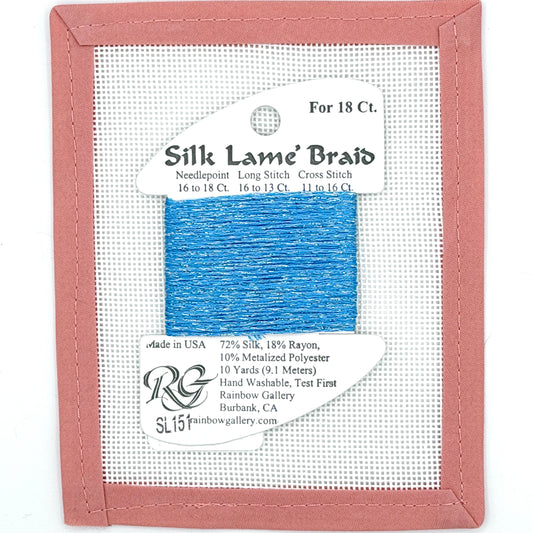 Silk Lame Braid SL151 Azure Blue