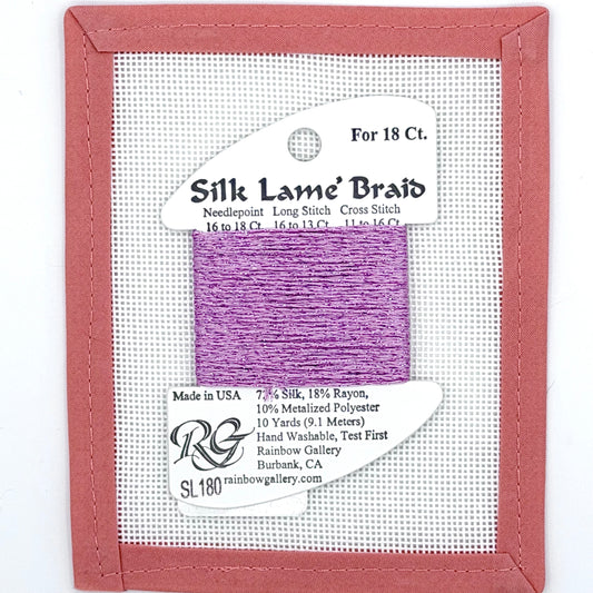 Silk Lame Braid SL180 Lilac Chiffon