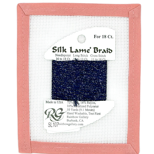 Silk Lame Braid SL107 Deep Cobalt