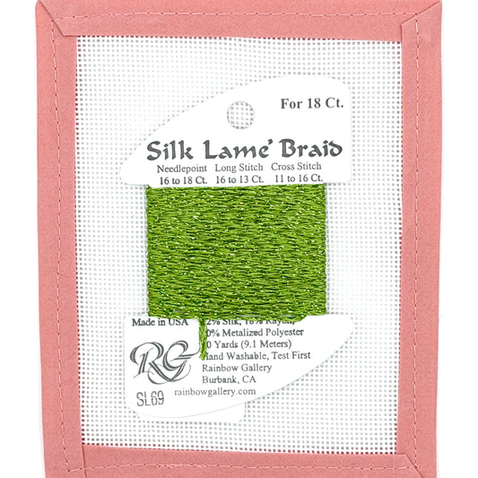 Silk Lame Braid SL69 Medium Avocado
