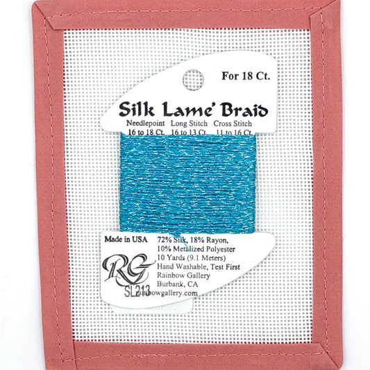 Silk Lame Braid SL213 Dusty Turquoise