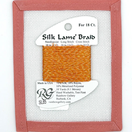 Silk Lame Braid SL85 Tangerine