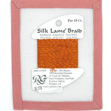 Silk Lame Braid SL178 Persimmon