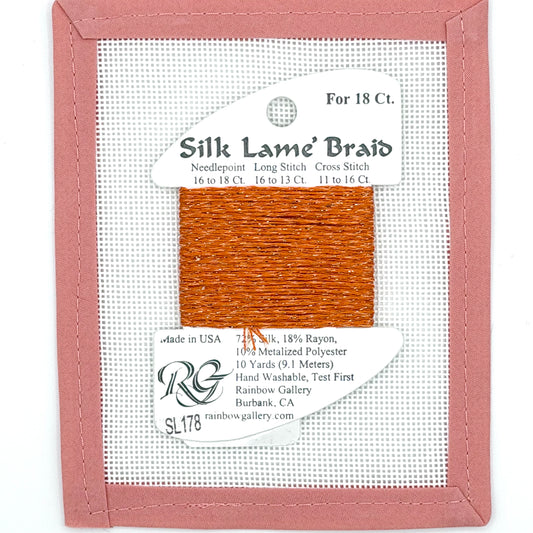 Silk Lame Braid SL178 Persimmon