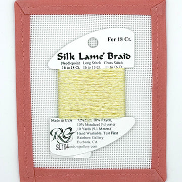 Silk Lame Braid SL104 Soft Yellow