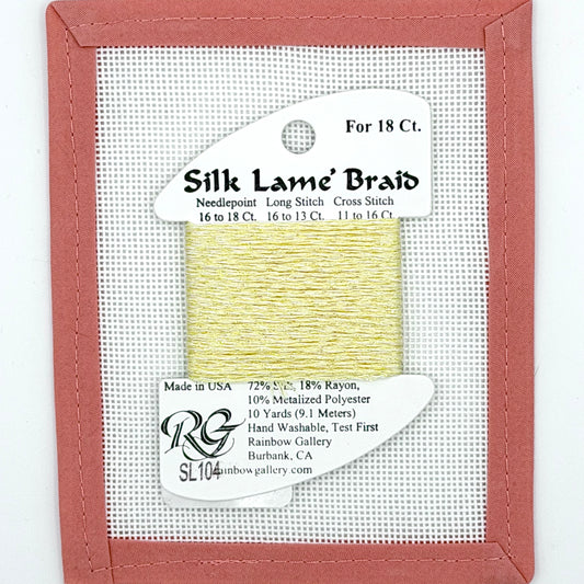 Silk Lame Braid SL104 Soft Yellow