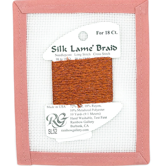 Silk Lame Braid SL52 Pumpkin