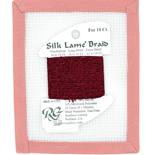 Silk Lame Braid SL27 Garnet