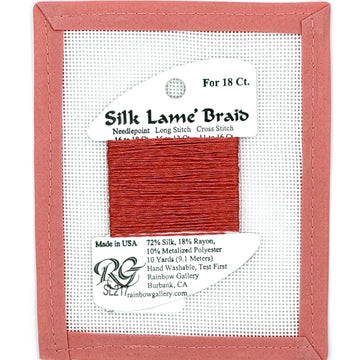 Silk Lame Braid SL217 Burnt Coral