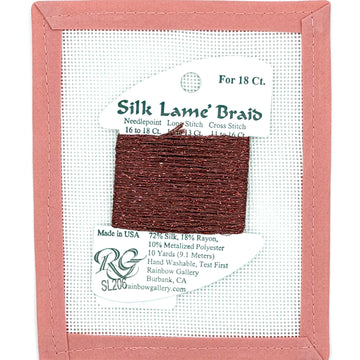 Silk Lame Braid SL206 Nostalgia Rose