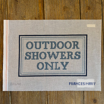 Francis Mary Needlepoint - Outdoor Showers Only (Blue 13)