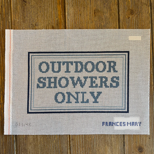 Francis Mary Needlepoint - Outdoor Showers Only (Blue 13)