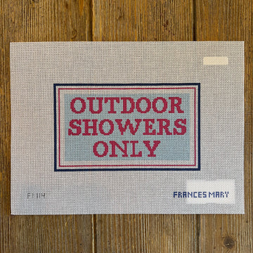 Francis Mary Needlepoint - Outdoor Showers Only (Pink)