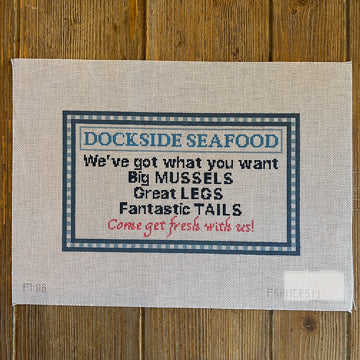 Francis Mary Needlepoint - Dockside Seafood