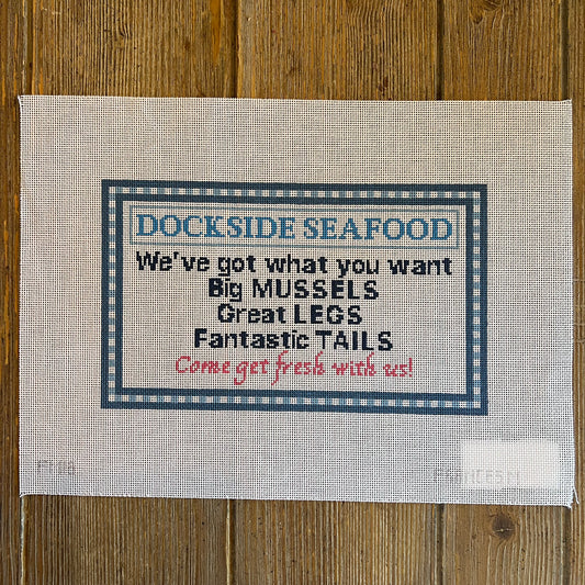 Francis Mary Needlepoint - Dockside Seafood