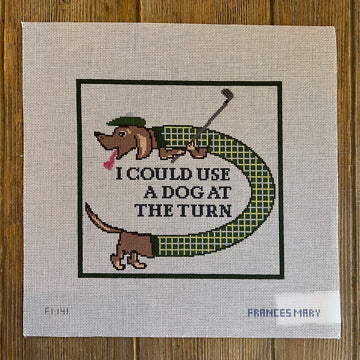 Francis Mary Needlepoint - Dog at the Turn