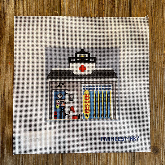 Francis Mary Needlepoint - Seaside Village - Guard Station