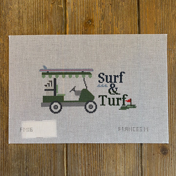 Francis Mary Needlepoint - Surf & Turf