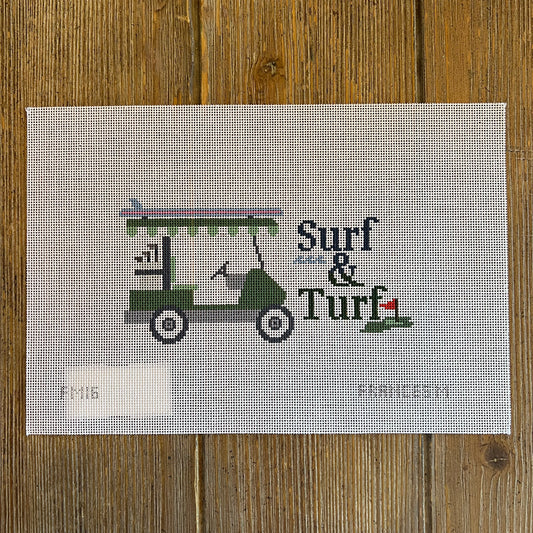 Francis Mary Needlepoint - Surf & Turf