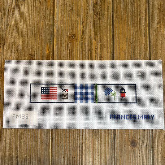 Francis Mary Needlepoint - Coastal Key Fob